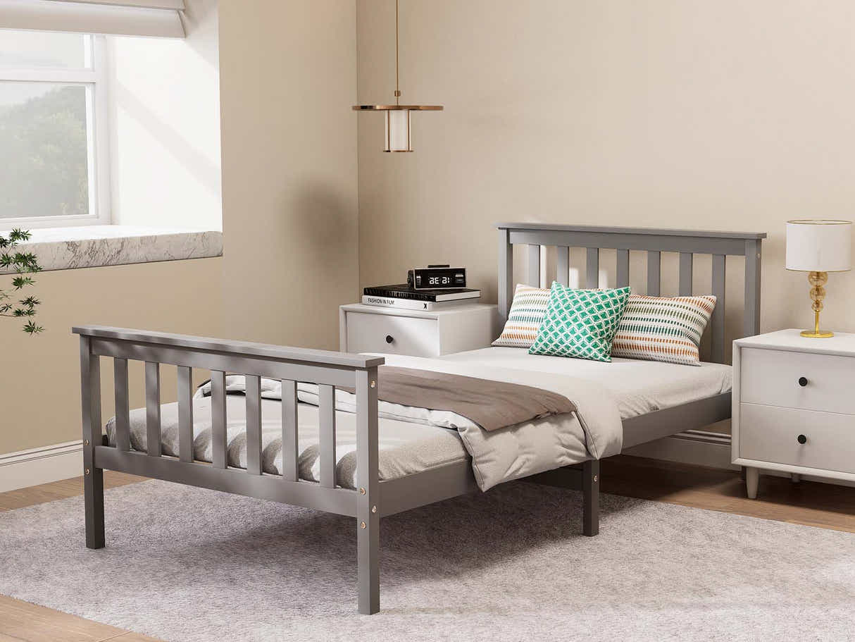 New Hampshire Bed Frame King Single Grey