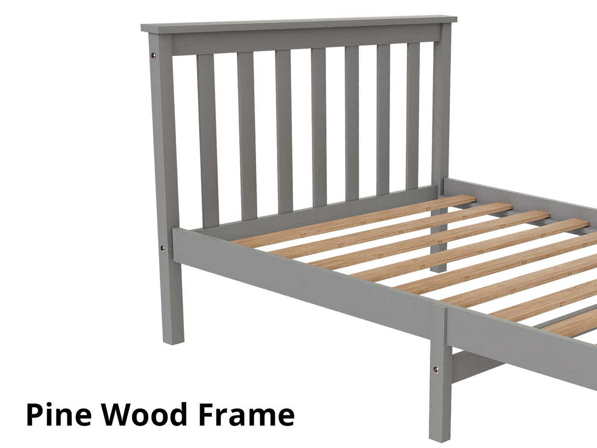 New Hampshire Bed Frame King Single Grey
