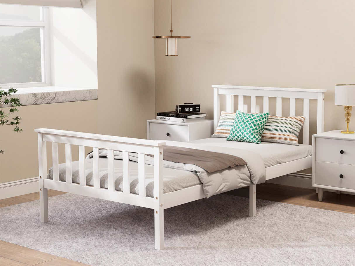 New Hampshire Bed Frame King Single White