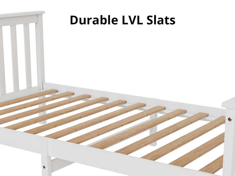 DS New Hampshire Bed Frame King Single White
