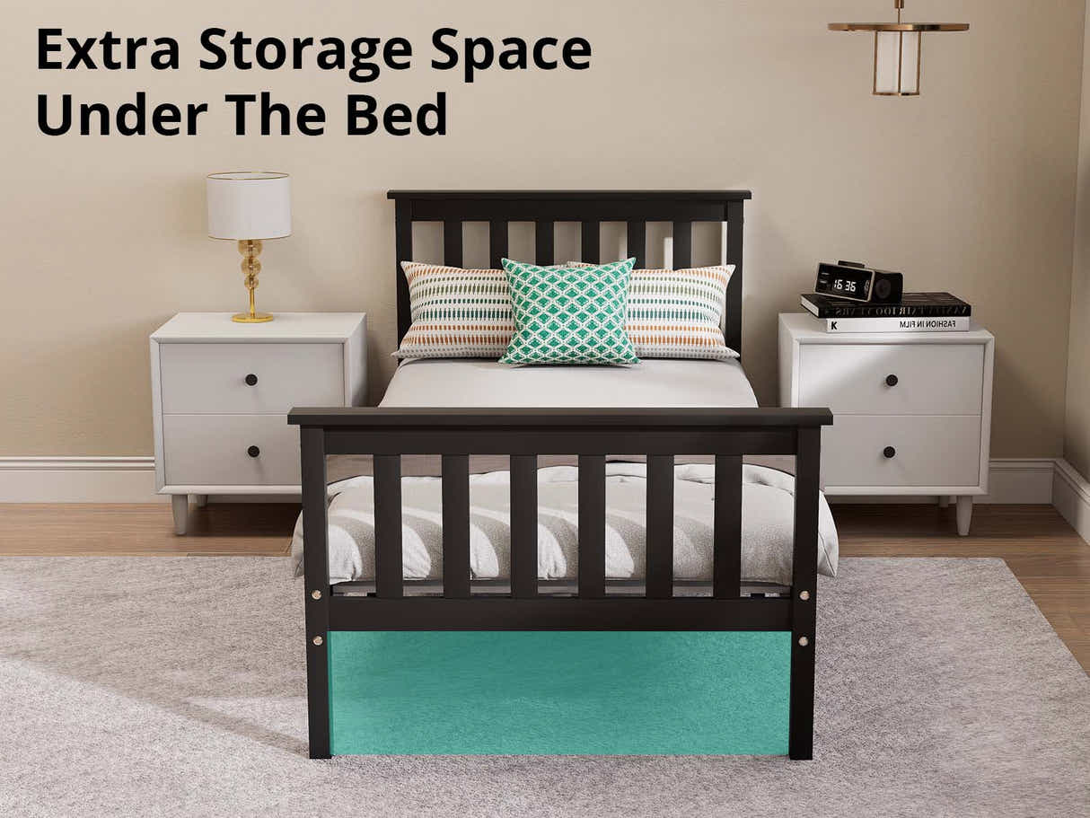 New Hampshire Bed Frame Single Black