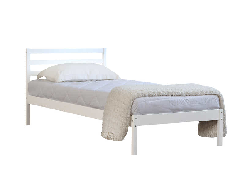 Atlas Bed Frame White - Single
