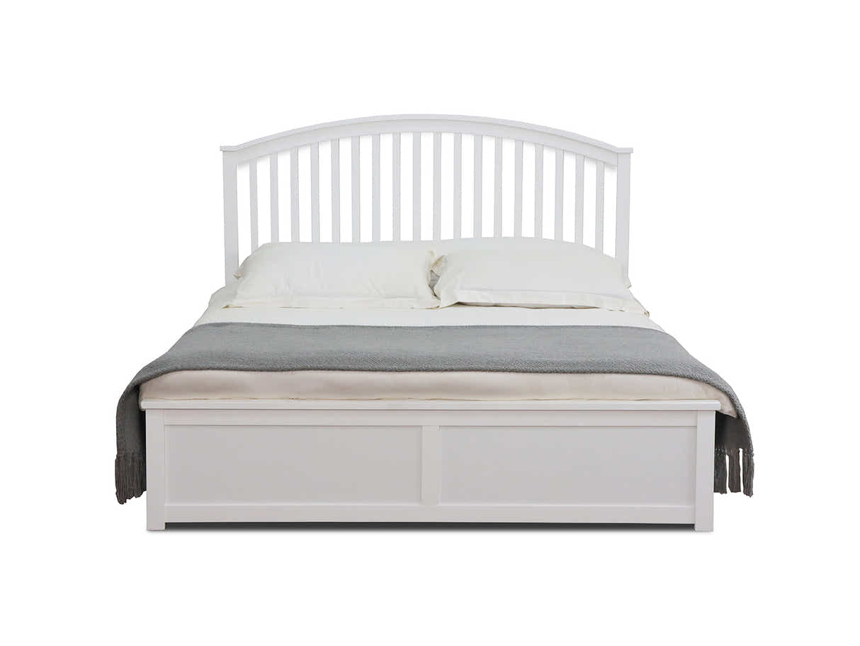 Harrogate Storage Bed Frame White - Double