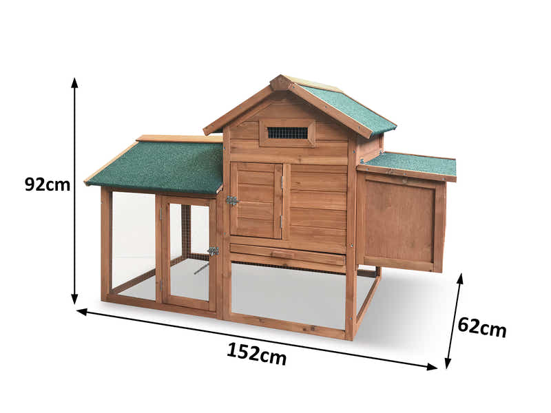 Wooden Chicken Coop - 152cm