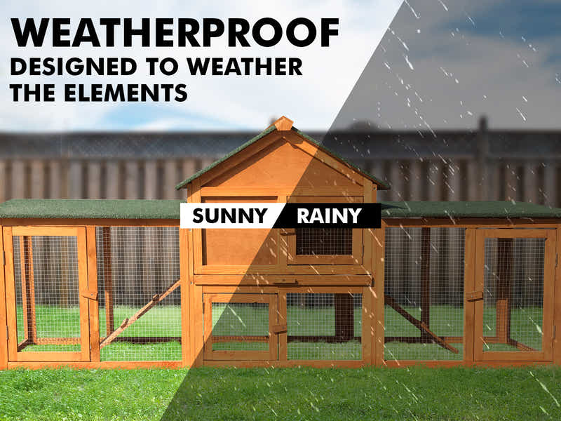 Wooden Rabbit House - 210cm