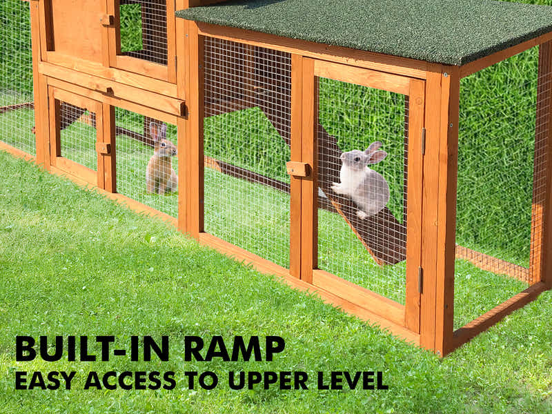 Wooden Rabbit House - 210cm