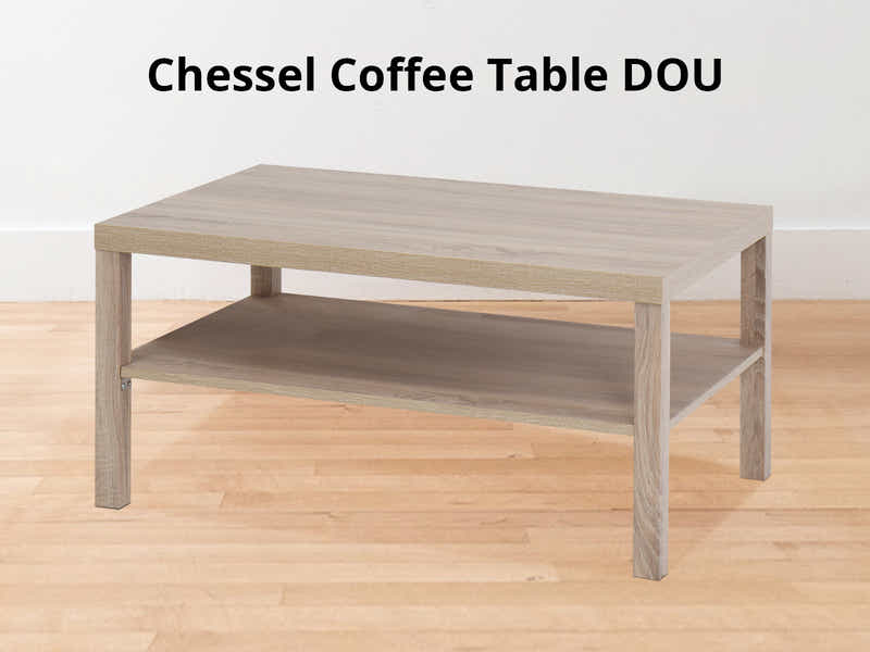 Chessel Coffee Table with Shelf