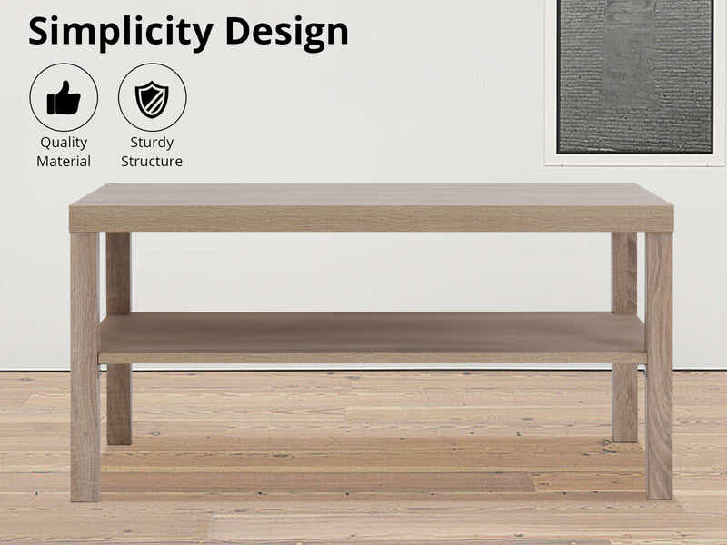 Chessel Coffee Table with Shelf