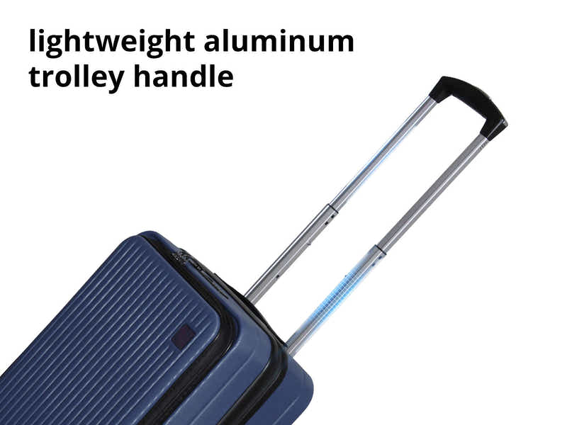 Luggage Set 3pcs front open blue