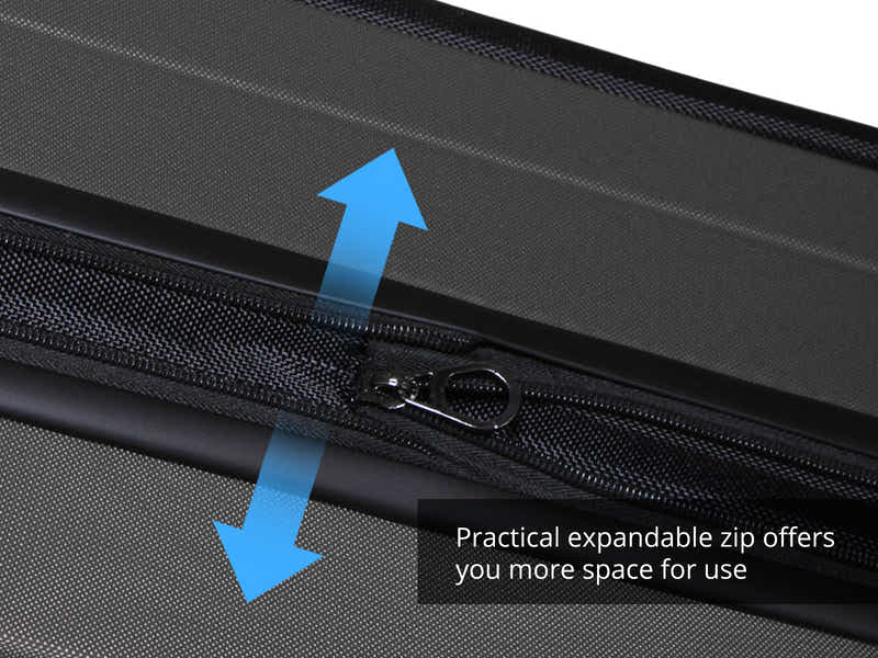 Luggage Set 3pcs front open grey