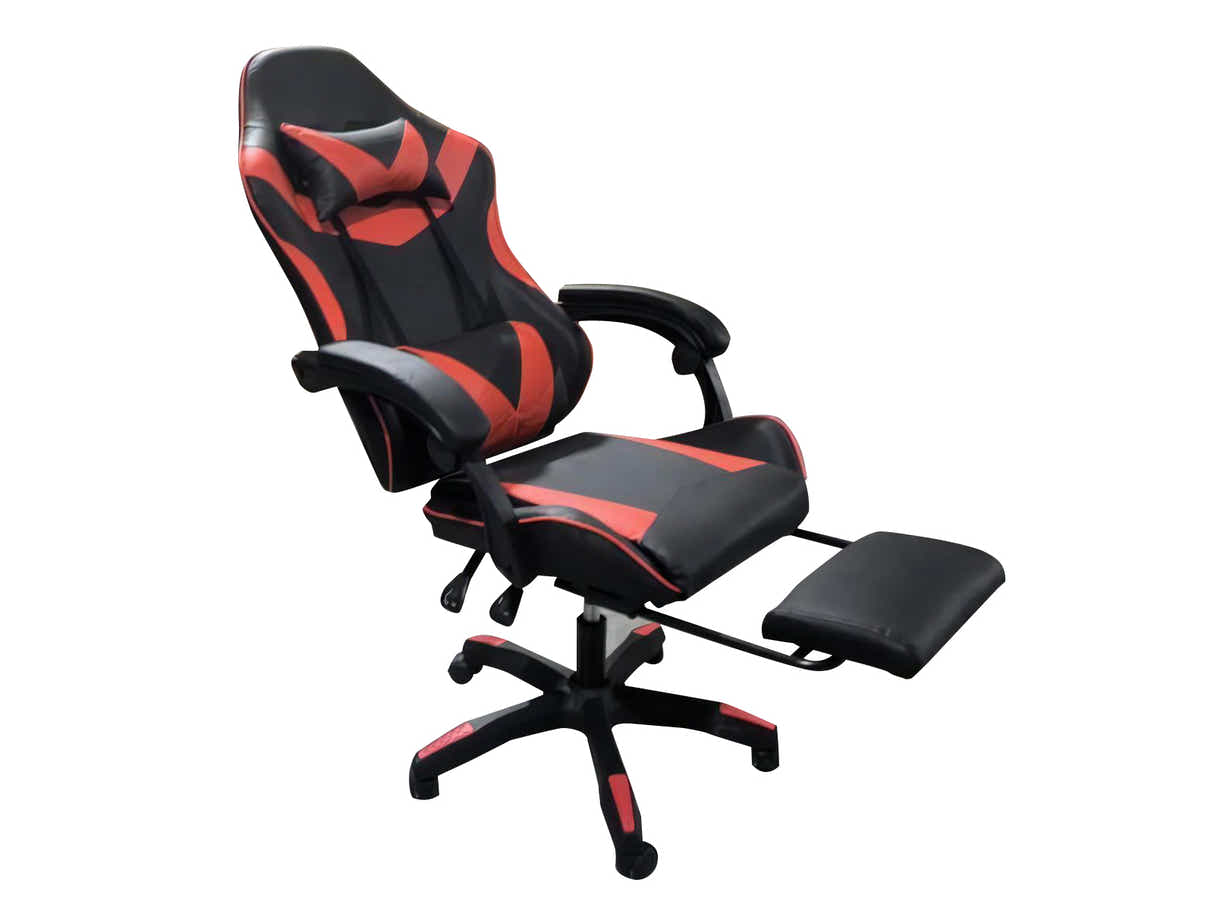 Gaming Table L2R Right 160CM & Nicola Gaming chair PVC Black+Red