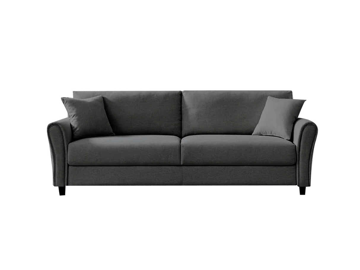 Cozza Linen Sofa Dark Grey