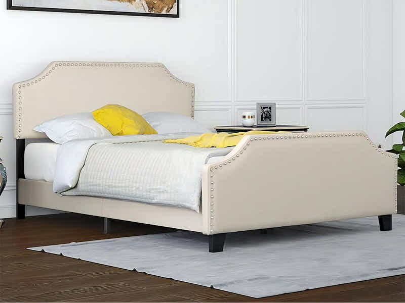Eldora Bed Frame Beige - Double