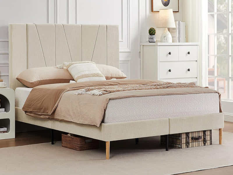 DS Jervis Bed Frame Linen Beige