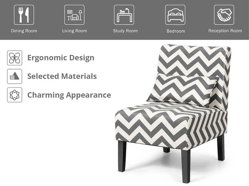 DS Percy Accent Chair Black + White