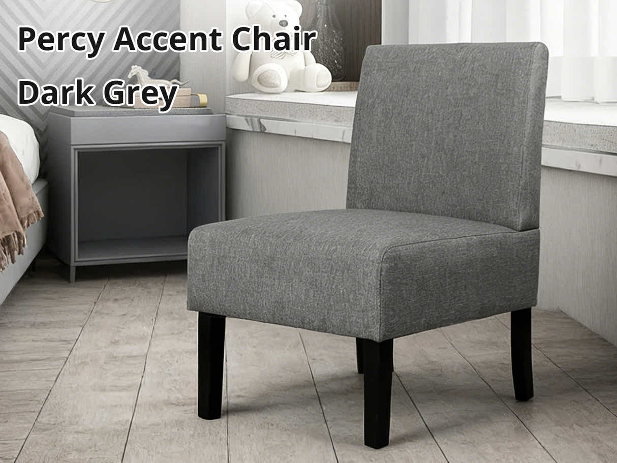 Percy Accent Chair Dark Grey
