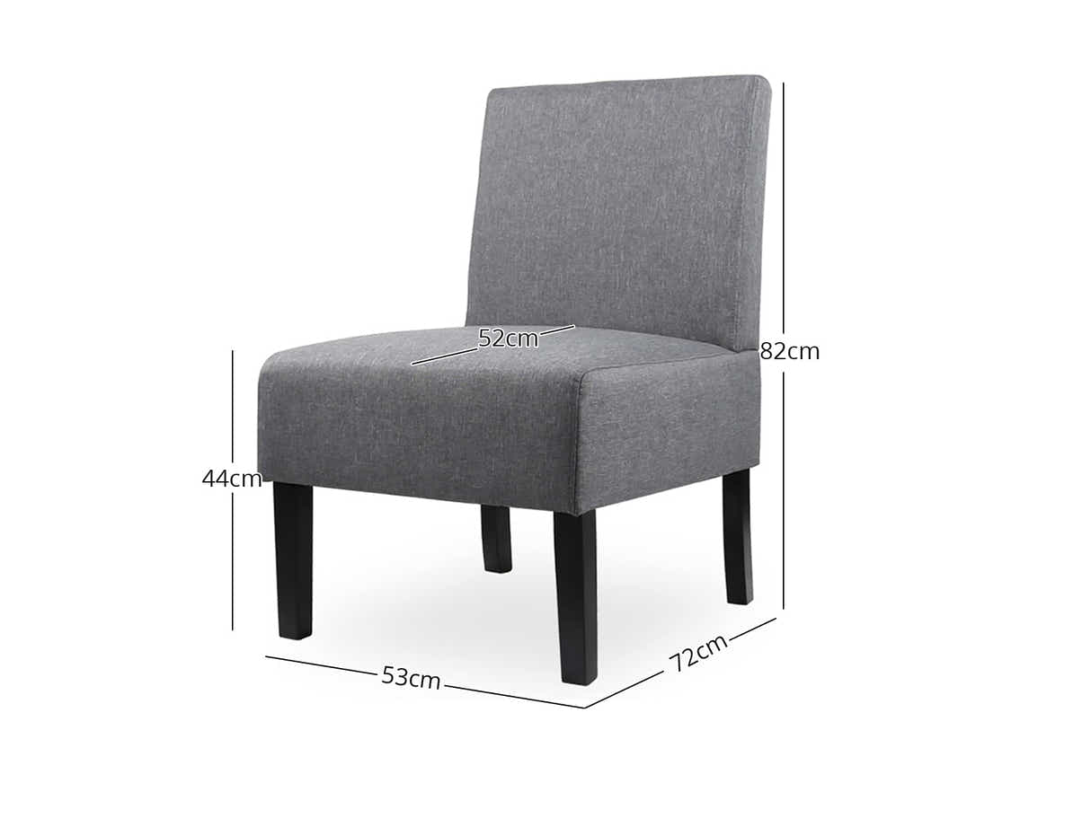 Percy Accent Chair Dark Grey