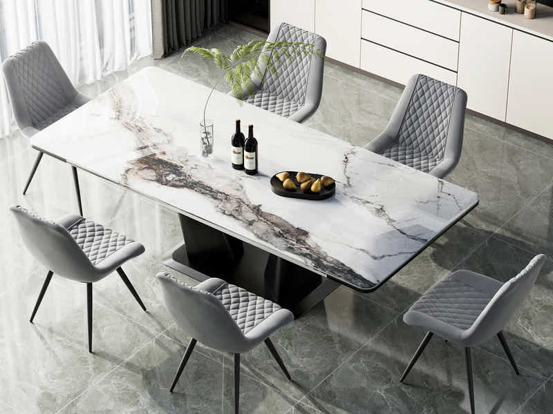 Tricia PU Dining Chair x2 Grey