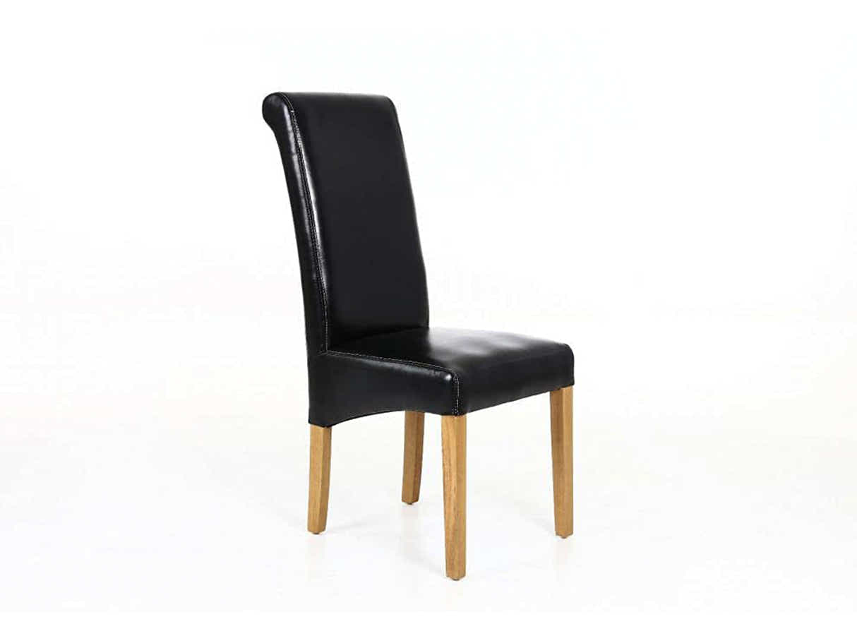 Giesle PU Dining Chair Black - Set of 2