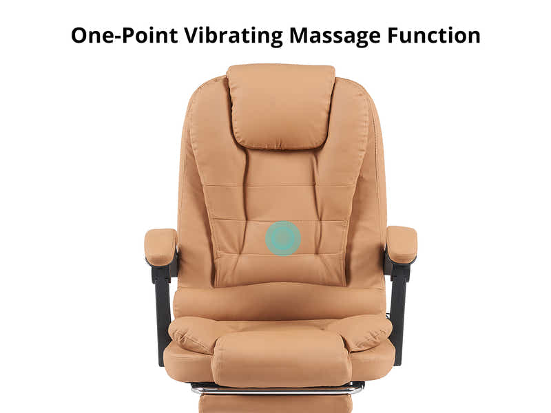 Colson Massage Office Chair PVC Khaki