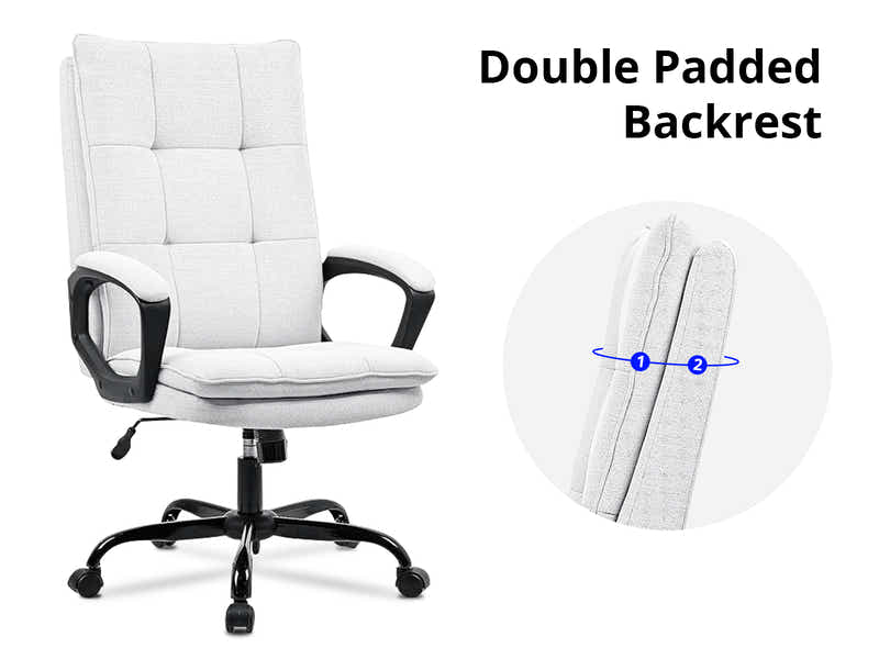 Claire Office Chair Linen Beige