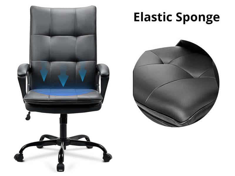 Claire Office Chair PU Black