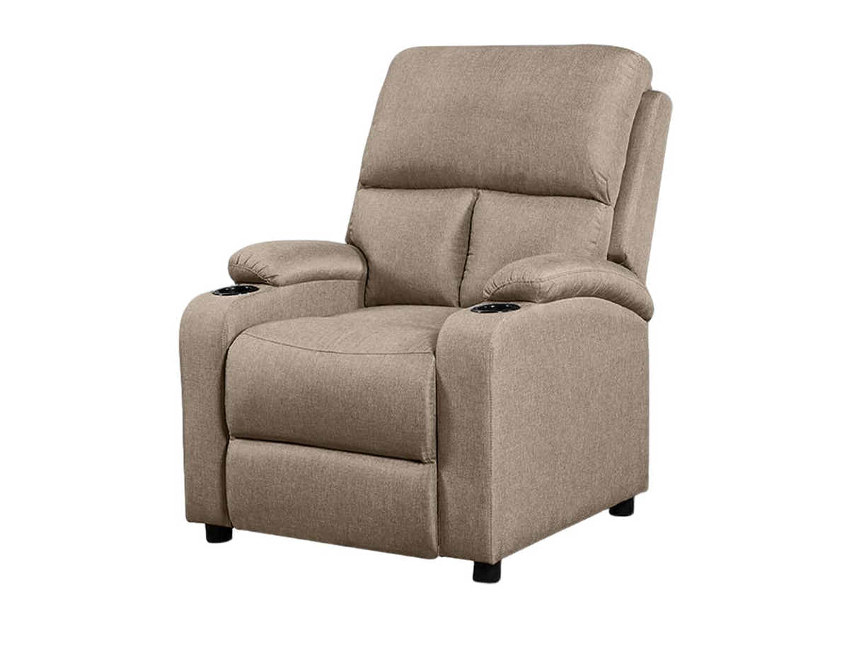 Zola Push Back Recliner Chair Linen Beige04