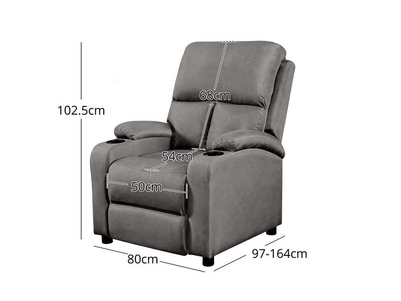 DS Zola Push Back Recliner Chair Linen Dark Grey11