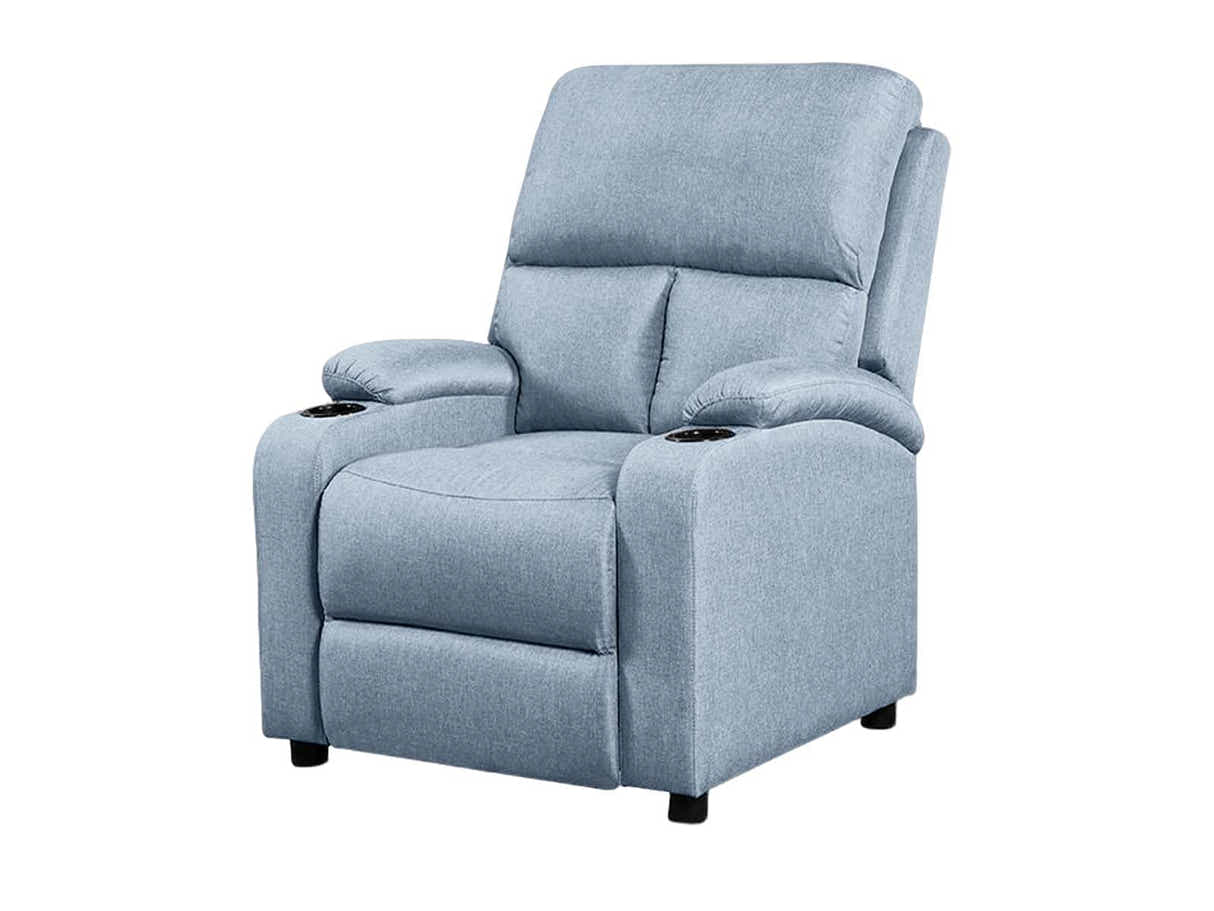 Zola Push Back Recliner Chair Linen Light Blue08