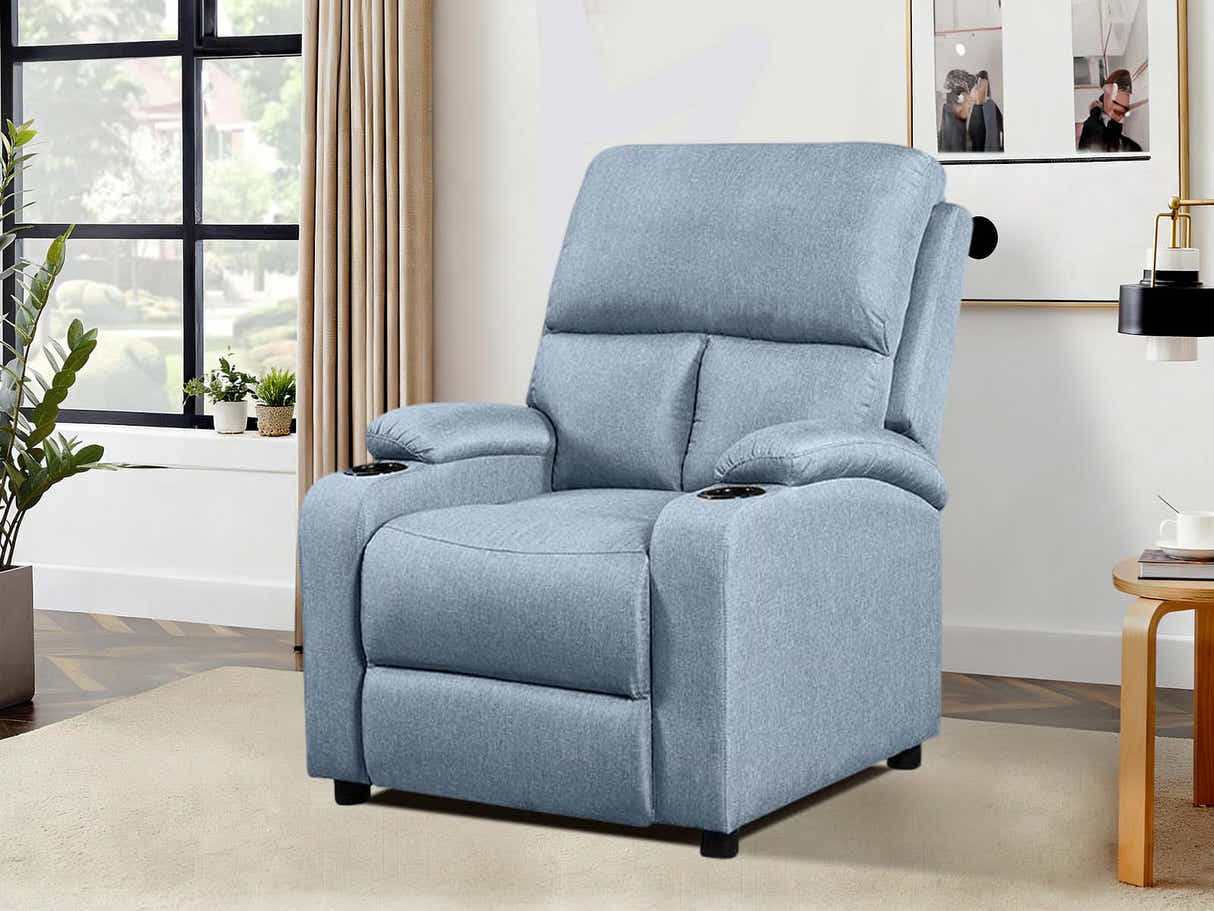 Zola Push Back Recliner Chair Linen Light Blue08