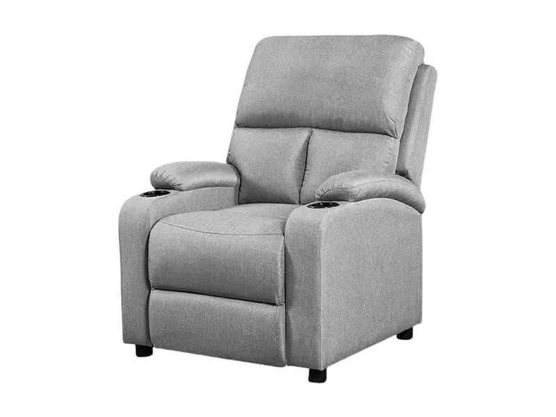 Zola Push Back Recliner Chair Linen Light Grey01