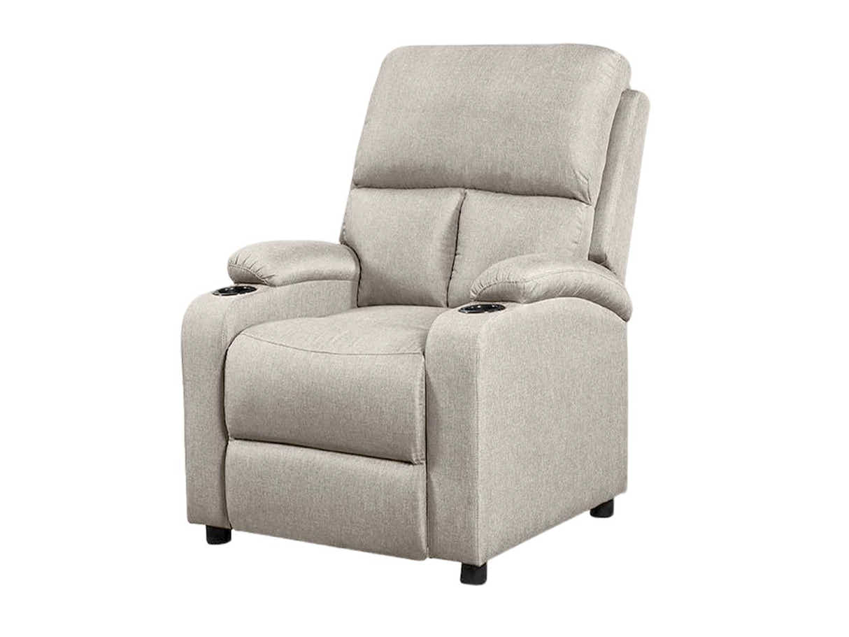 Zola Push Back Recliner Chair Linen Light Grey07