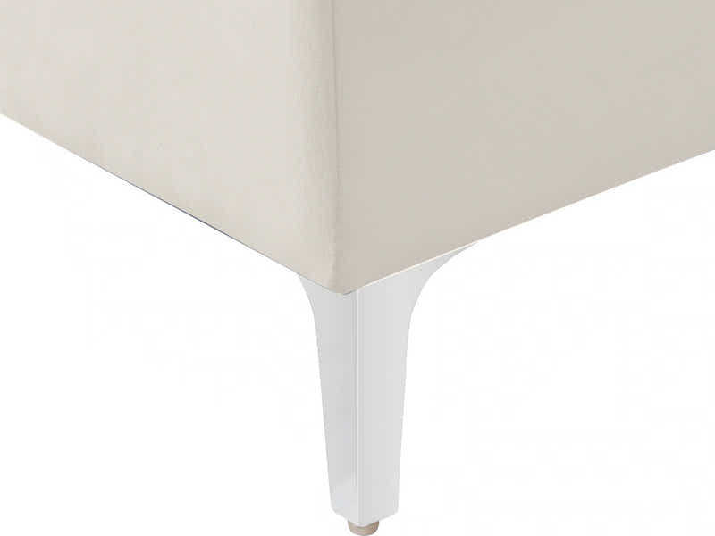 DS Pauline Velvet Sectional Sofa with Left Chaise Beige