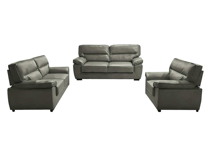 Zonny 3PC Sofa Set PU - Dark Green