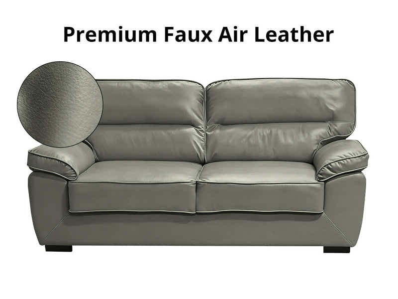 Zonny 3PC Sofa Set PU - Dark Green