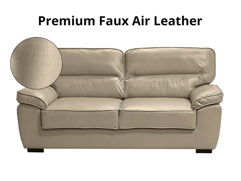 Zonny 3PC Sofa Set PU - Taupe