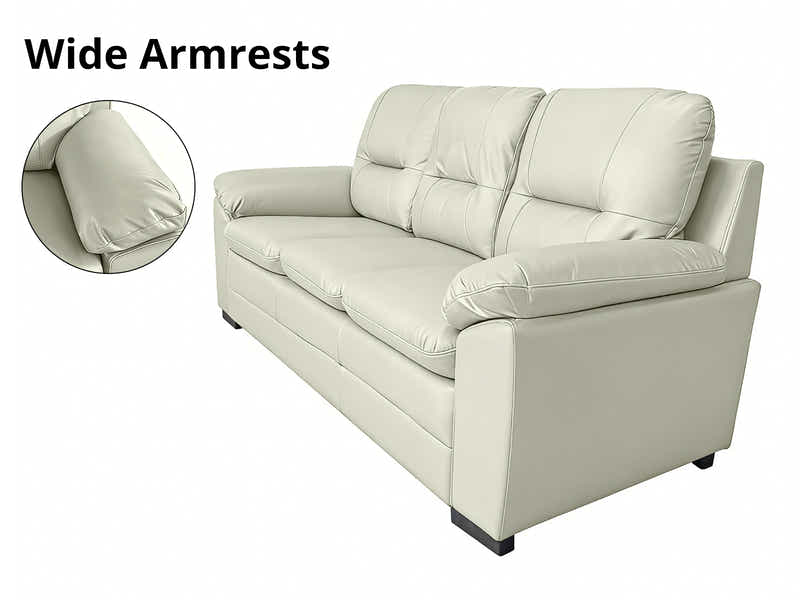 Kolby 3PC Sofa Set PU - Beige