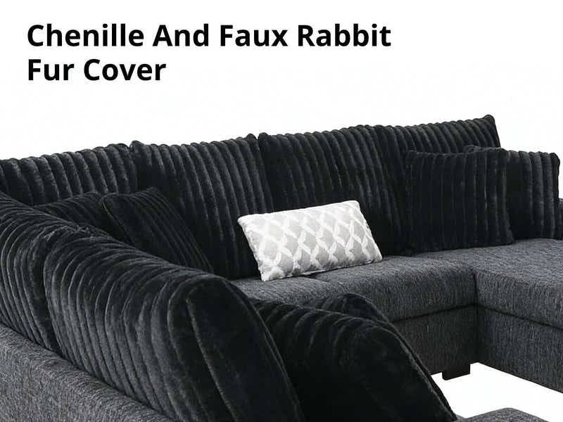 Voiron Sectional Sofa Black