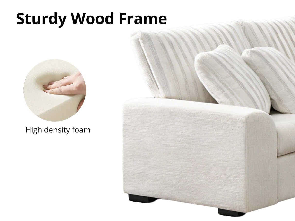 Voiron Sectional Sofa Ivory