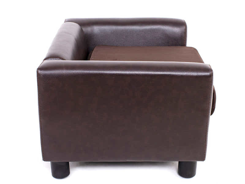 Pet Sofa Bed - Brown Velvet Cushion