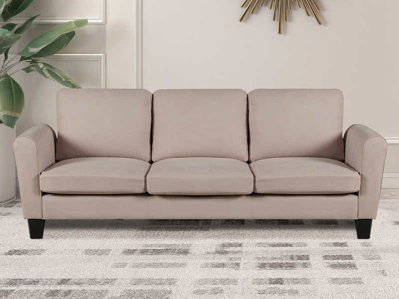 Rosa Linen Sofa Beige466