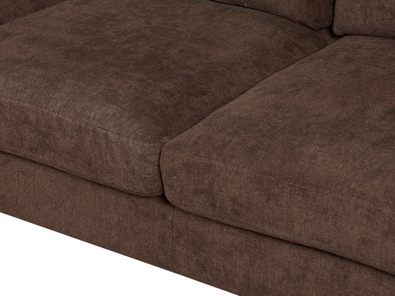 Rosa Linen Sofa Brown3186