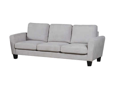Rosa Linen Sofa Grey3187