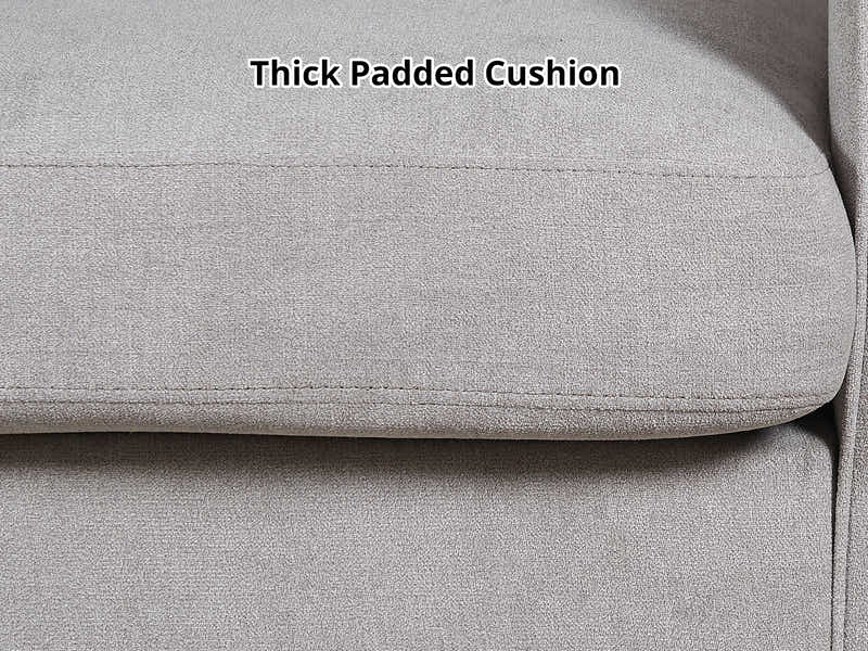 Rosa Linen Sofa Grey3187