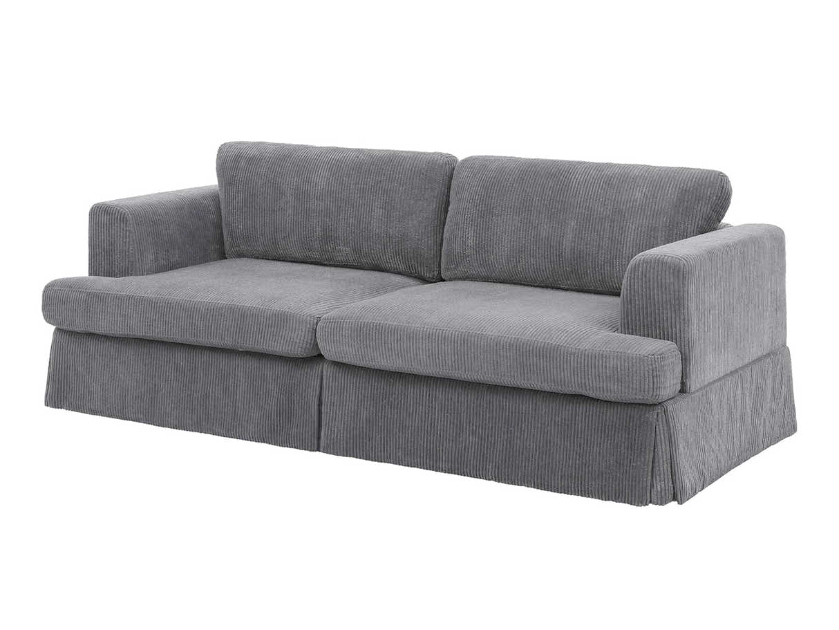 Levinson Corduroy Sofa Grey