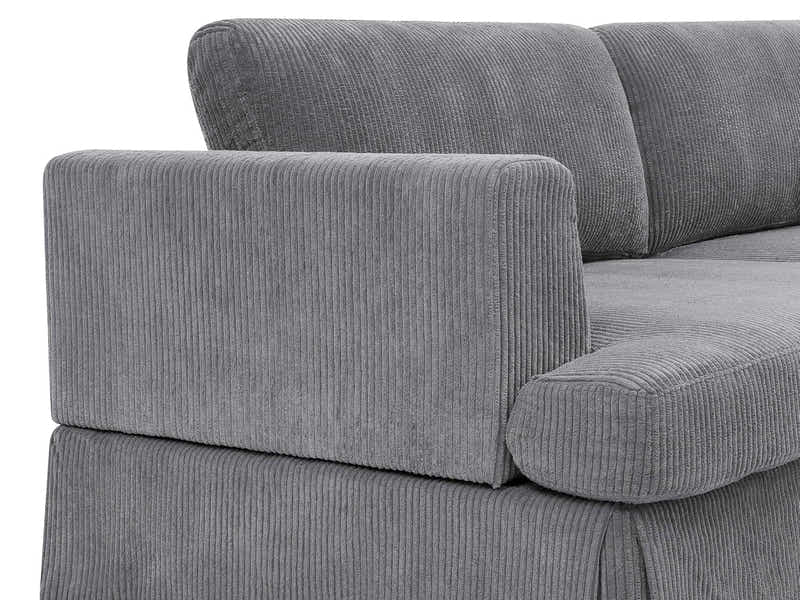 DS Levinson Corduroy Sofa Grey
