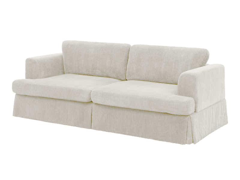 DS Levinson Corduroy Sofa Beige