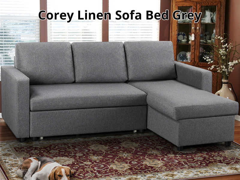 Corey Pull Out Sofa Bed - Grey