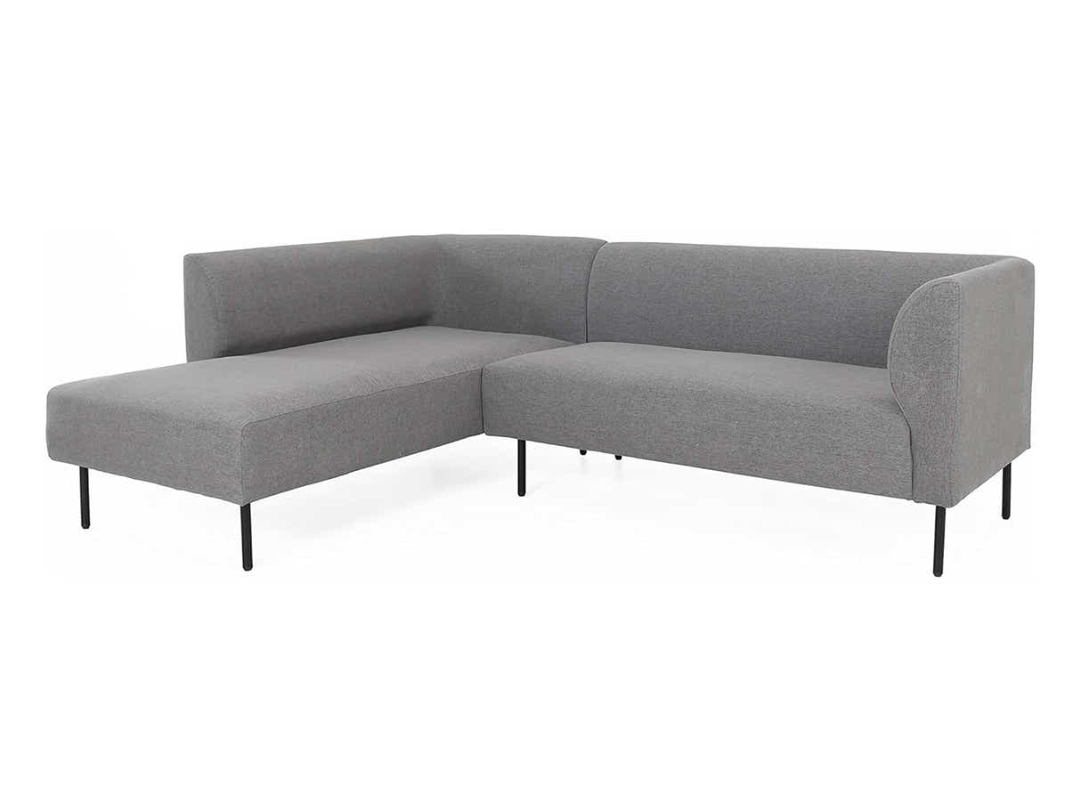 Judith Sectional Sofa with Left Chaise Linen Grey