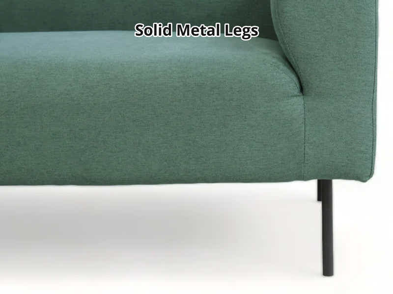 DS Judith Sectional Sofa with Right Chaise Linen Green